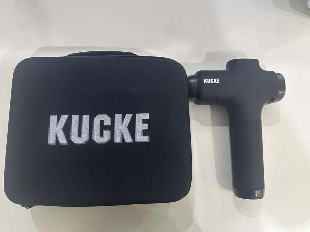 KUCKE Professional Deep Tissue Massage Gun | 6 Interchangeable Heads for Muscle Recovery & Pain Relief